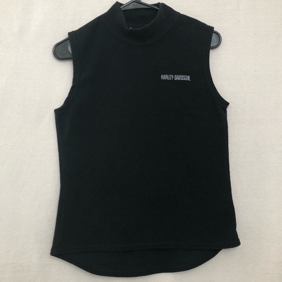 VTG Harley Davidson Pull-on Fleece Vest - Picture 1 of 5